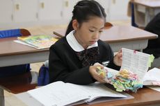 英宏小の朝の風景