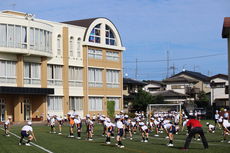 さわやかな秋空の下で