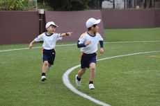 今日の英宏小～持久走～