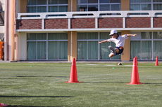 今日の英宏小～ハードル走～