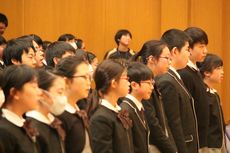 卒業式　練習開始