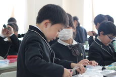 実験教室　偏光万華鏡つくり