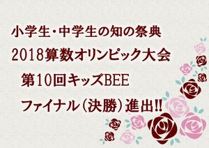 算数オリンピック　ファイナリスト!!