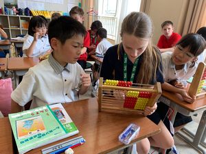 チャレンジ算数3年生＆ホームステイ児童【国際教育】