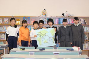 『みんなで力を合わせて世界へ飛び立とう』　【英宏小・中交流】