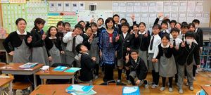 公開授業　行正り香先生特別講演会がありました！【学校公開】