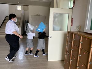 避難訓練を実施しました　【保健安全】
