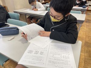 記述式入学試験対策「レインボウ授業」　【進路指導】