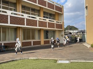 避難訓練がありました　【防災教育】