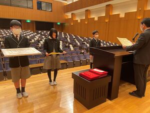 6年生表彰・卒業式リハーサルがありました　【卒業生】