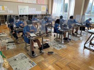 筆に気持ちを集中させて【学校生活】