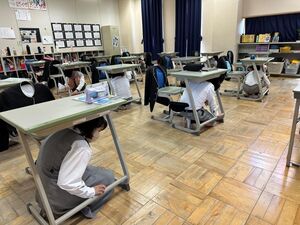 避難訓練がありました　【安全教育】
