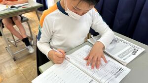 中1数学がんばっています！　【知力育成】