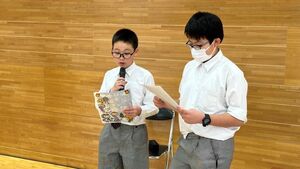 6年生を送る会　リハーサルをしました　【児童会活動】