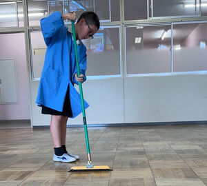 最高学年のそうじ