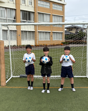 水戸ホーリーホックからサッカーボールをいただきました！