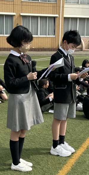 １年生を迎える会が行われました【学校行事】