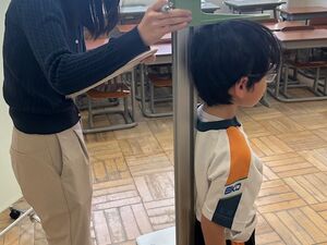 身体測定・視力検査がありました