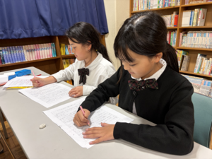 文化発表会の振り返りを行っています！　【学校行事】