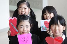 アメリカから届いたバレンタインカード